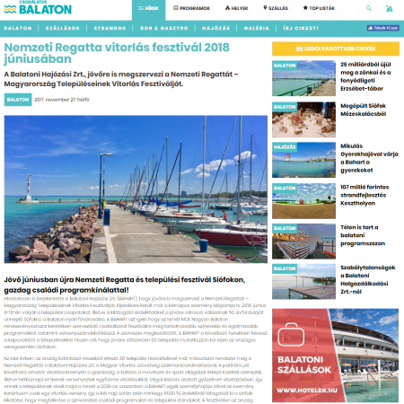 Pr Cikk Reszletes Kiemelt Megjelenes Csodalatos Balaton