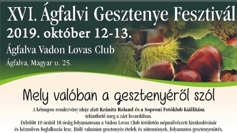 Ágfalvi Gesztenye Fesztivál 2019