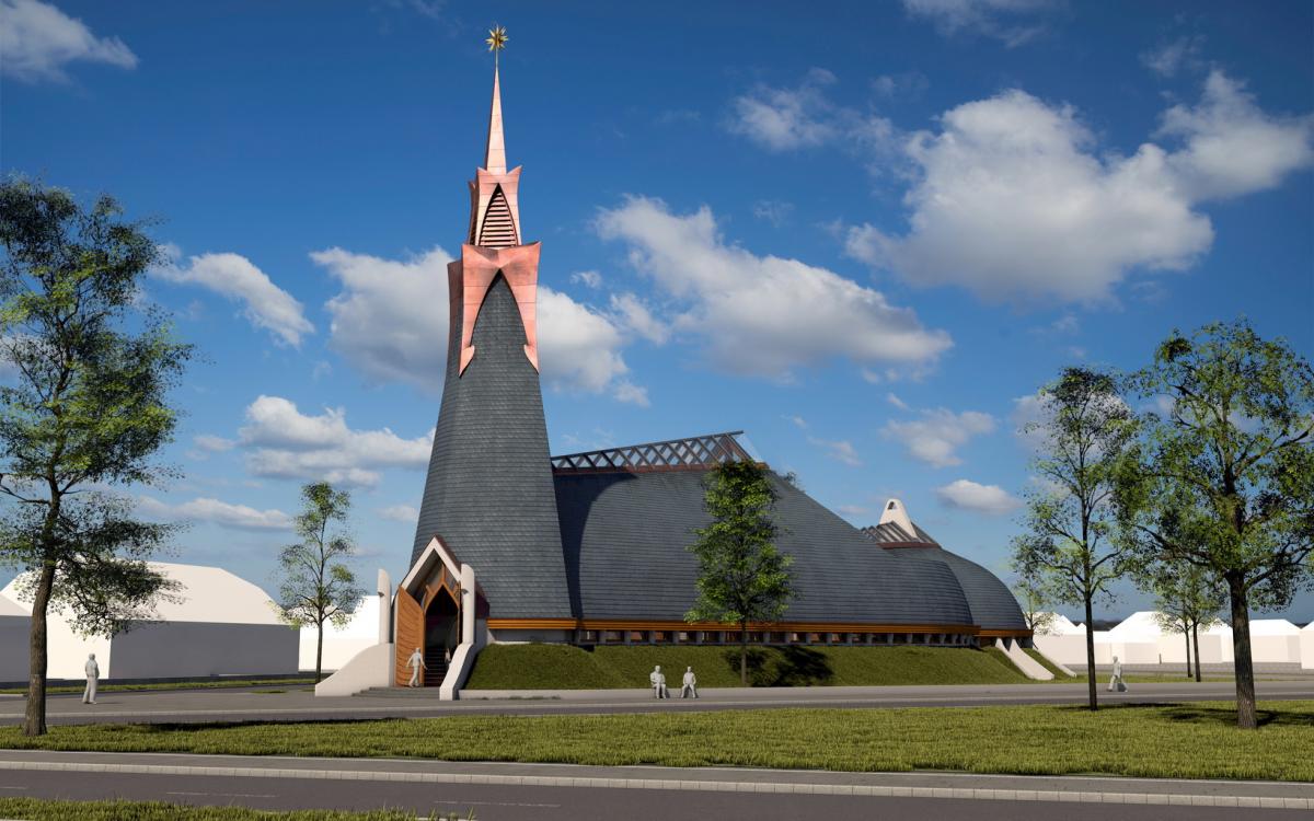 In Pesterzsébet wird eine Makovecz-Kirche errichtet 