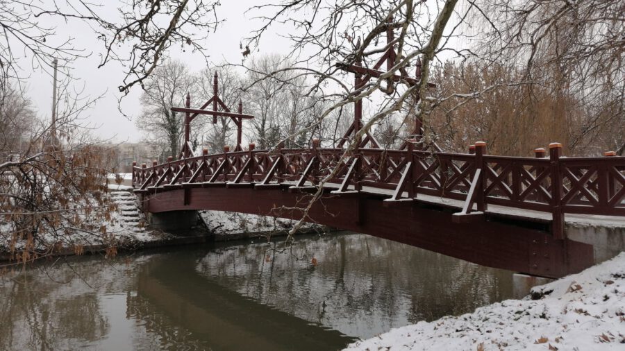 A romantikus fahíd Békésen, az Új Csók-híd