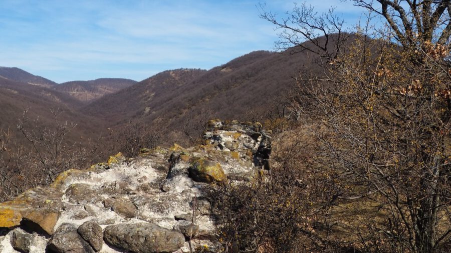 A Markazi vár romjai, ahonnan elképesztő az elénk táruló panoráma