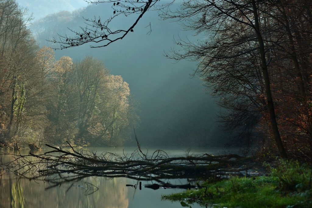 A lillafüredi Hámori-tó, amely legendásan szép ősszel is