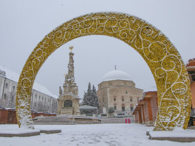 Havas álomvilág: fehérbe borult Pécs és a Mecsek