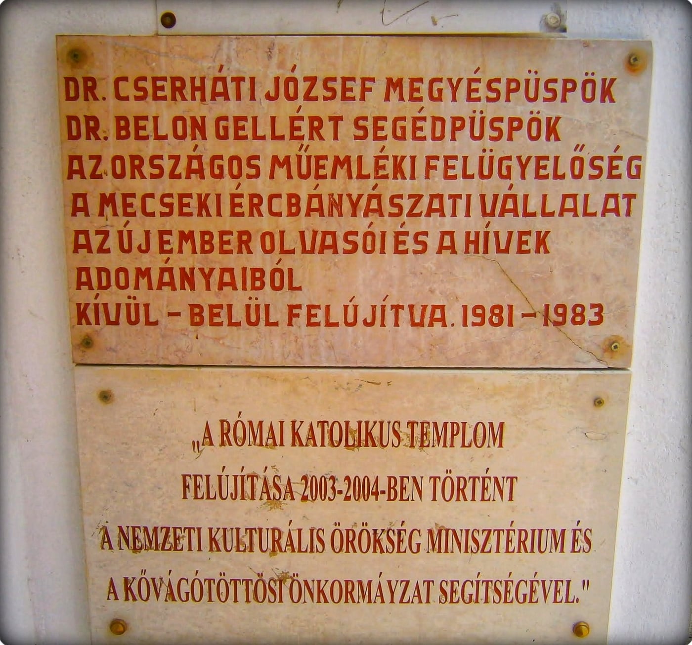 Kővágótöttős műemlék épülete, a Szent Miklós-templom