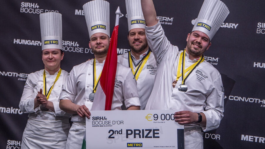 Második lett a magyar csapat a Bocuse d'Or szakácsverseny európai döntőjén