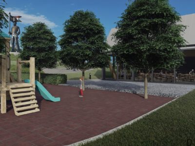 Családbarát látogatóközpont épül a monumentális Miskahuszár-szobor mellé