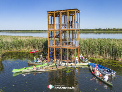 Kizárólag vízi úton közelíthető meg a Tisza-tó legújabb kilátója