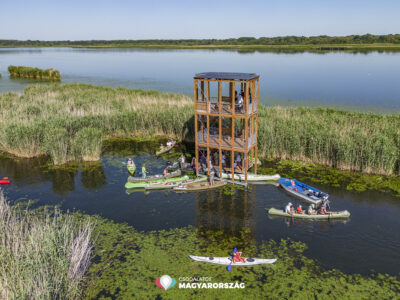 Kizárólag vízi úton közelíthető meg a Tisza-tó legújabb kilátója