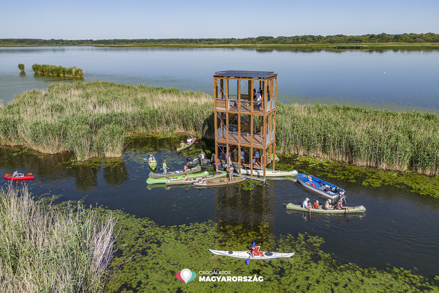 Kizárólag vízi úton közelíthető meg a Tisza-tó legújabb kilátója