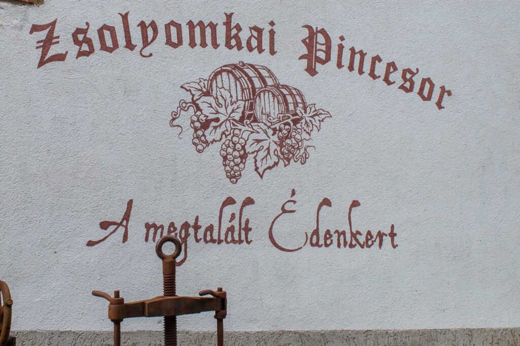 Zsólyomkai-pincesor, a Tokaji borvidék édenkertje
