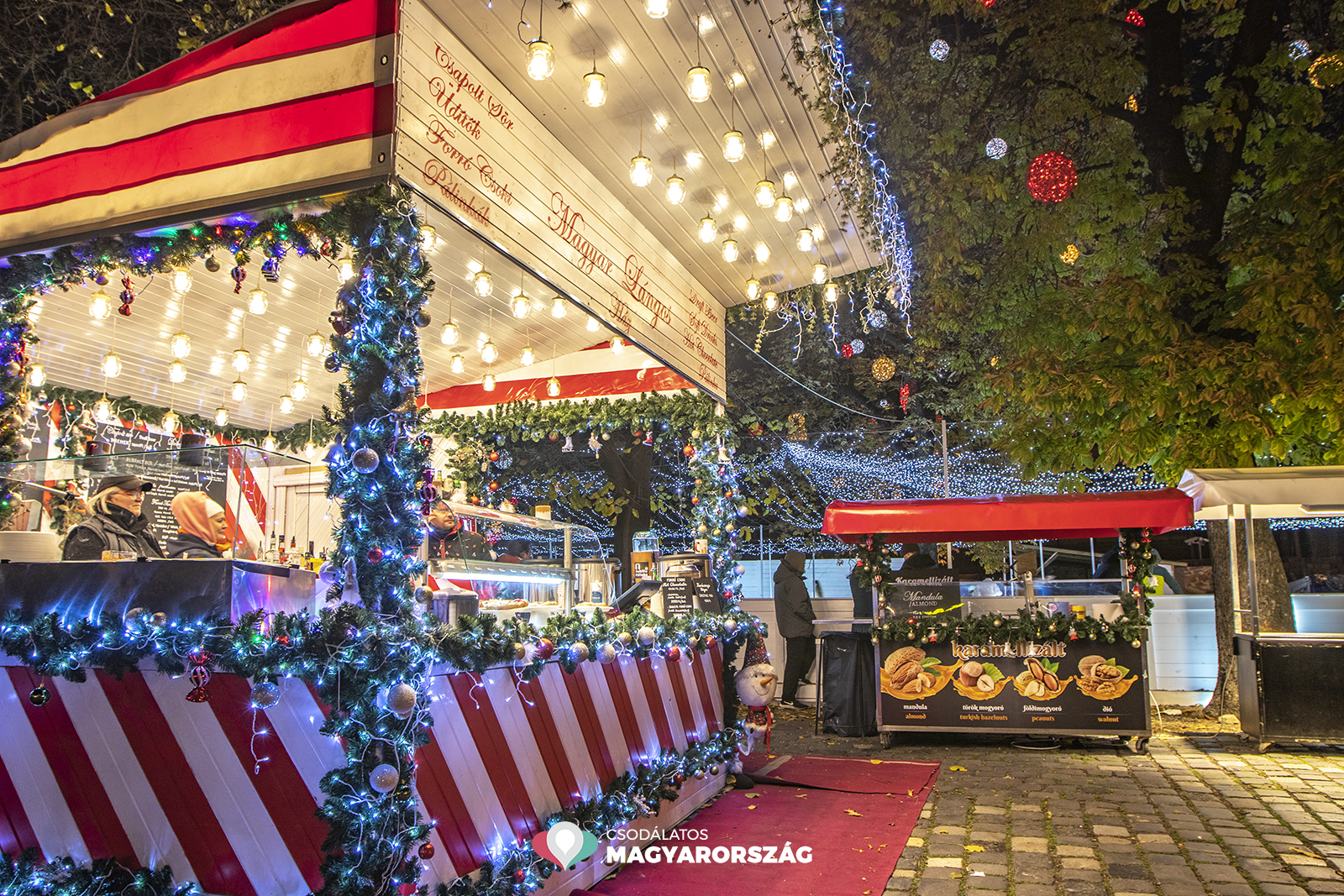 Korcsolyapályával és fényoroszlánokkal nyitotta meg kapuit a Budapesti Karácsonyi Vásár