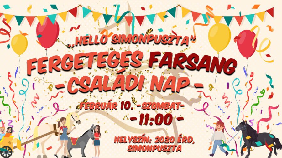 Farsangi családi nap Simonpusztán 2024 Érd