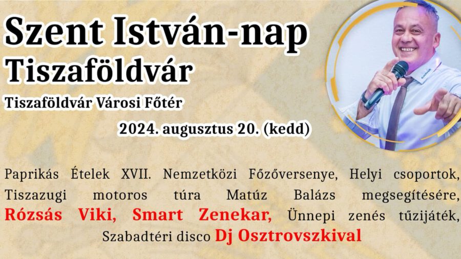 Szent István-napi programok 2024 Tiszaföldvár