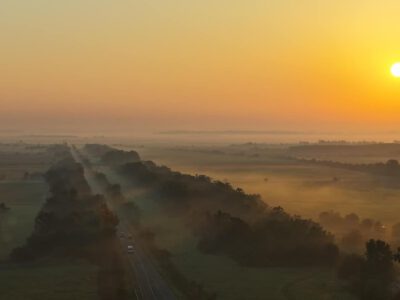 Ködbe burkolózott puszta: Hortobágy egy őszi hajnalon