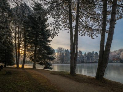 Téli szépség és nyugalom Kőszegen, a Csónakázó-tónál