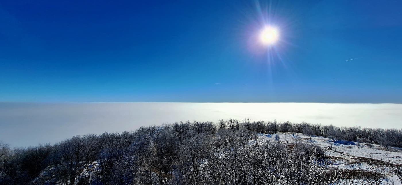 A tél misztikus világa a Pilis tetején