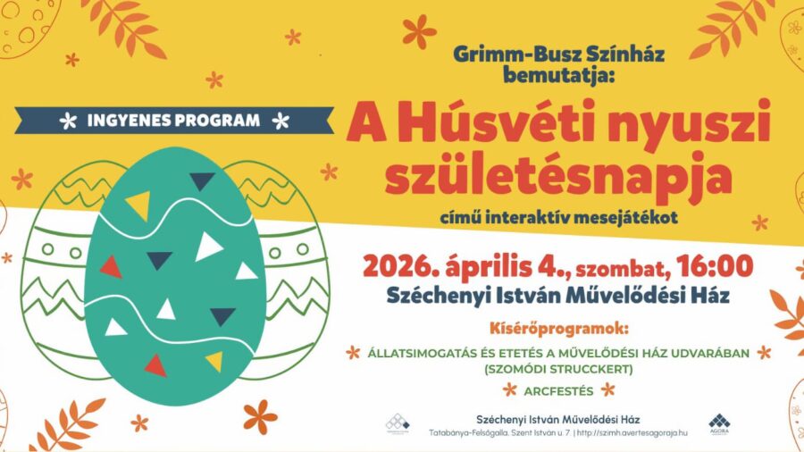 A Húsvéti nyuszi születésnapja 2026 Tatabánya