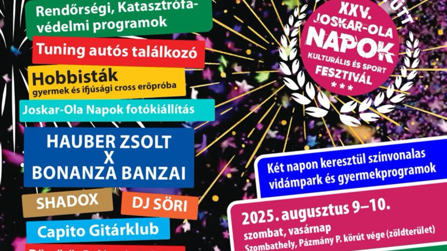 Joskar-Ola Napok Kulturális és Sport Fesztivál 2025 Szombathely