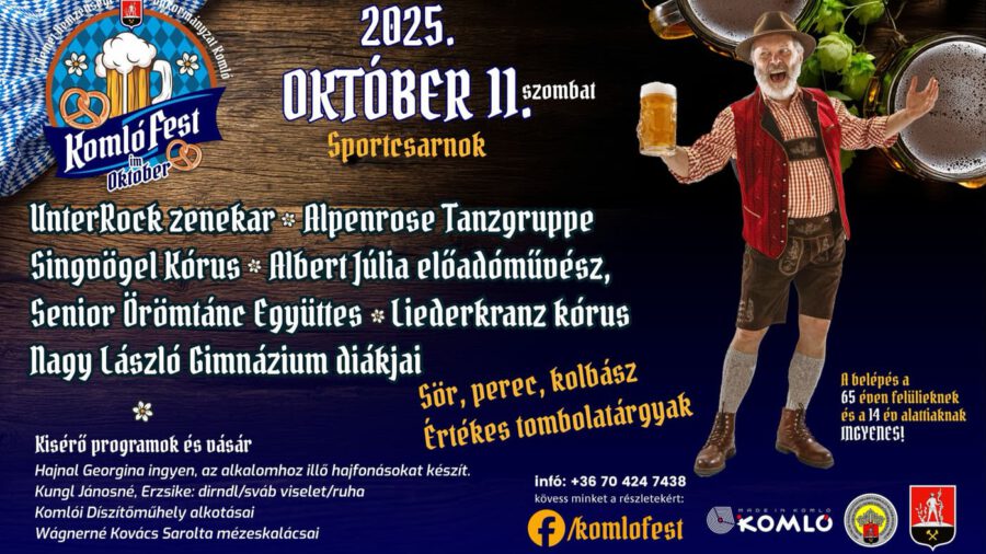 KomlóFest im Oktober 2026