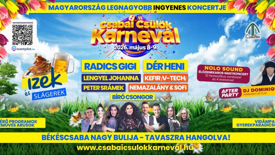 Csabai Csülök Karnevál 2026 Békéscsaba