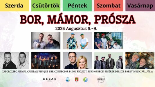 Bor, Mámor, Prósza 2026 Zalakaros