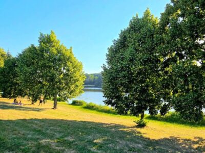 Borostyán-tó Zalalövőn – csendes vízpart az Őrség közelében