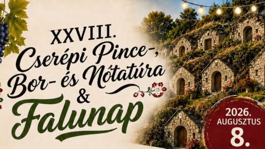 Cserépi Pince-, Bor- és Nótatúra & Falunap 2026