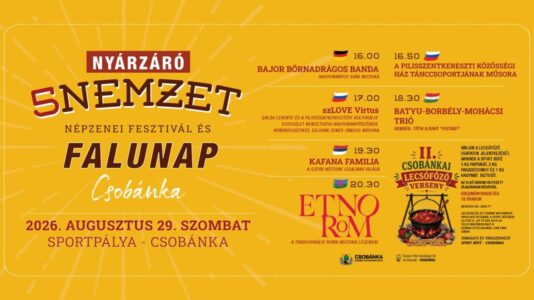 5 Nemzet Népzenei Fesztivál és Falunap 2026 Csobánka