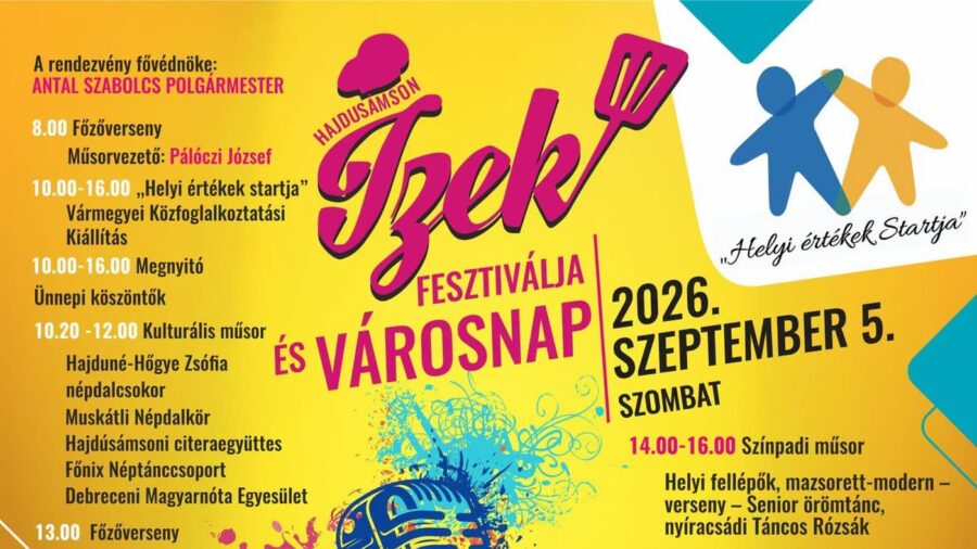 Hajdúsámsoni Ízek Fesztiválja és Városnap 2026