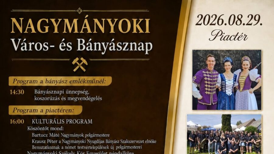 Nagymányoki Város- és Bányásznap 2026
