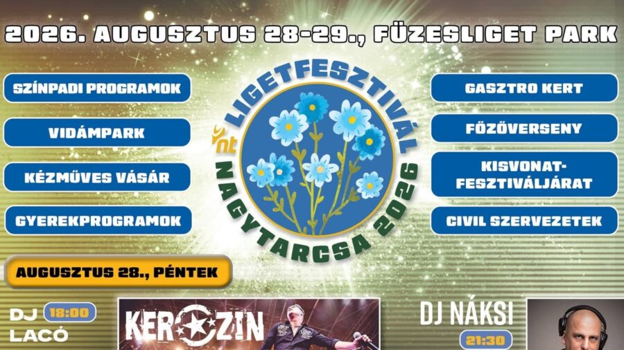 Nagytarcsai Ligetfesztivál 2026