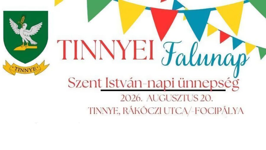 Tinnyei Falunap és Szent István-napi ünnepség 2026