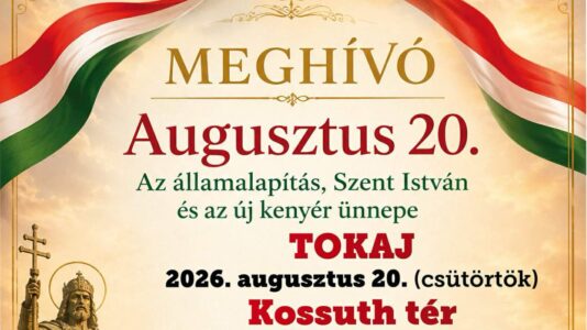 Szent István és az új kenyér ünnepe 2026 Tokaj